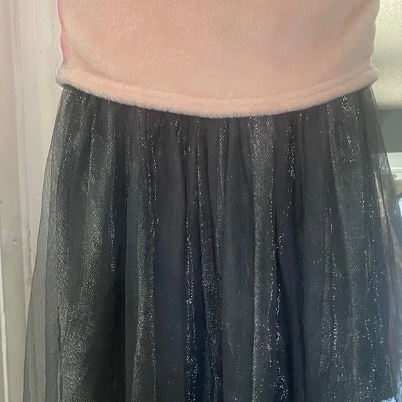 Trolls Pink and Black Sparkle fun winter Dress - Picture 5 of 9